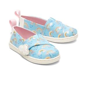 Toms rainbow baby sneakers size 5